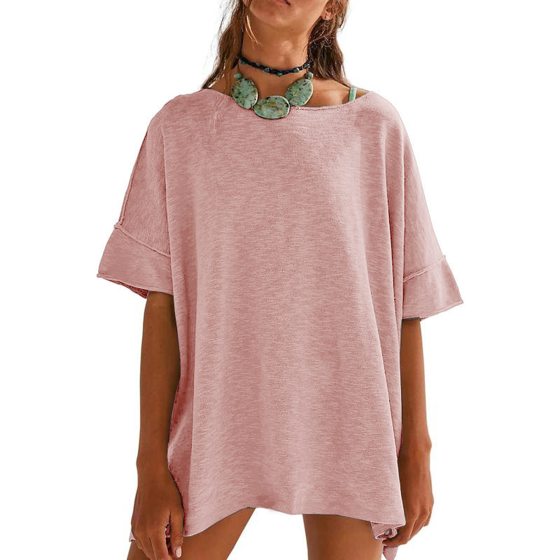 ๐ LIMITED-TIME 50% OFF! โจ Women's Loose Boat Neck Top โ Oversized, Soft, 6 Colors ๐