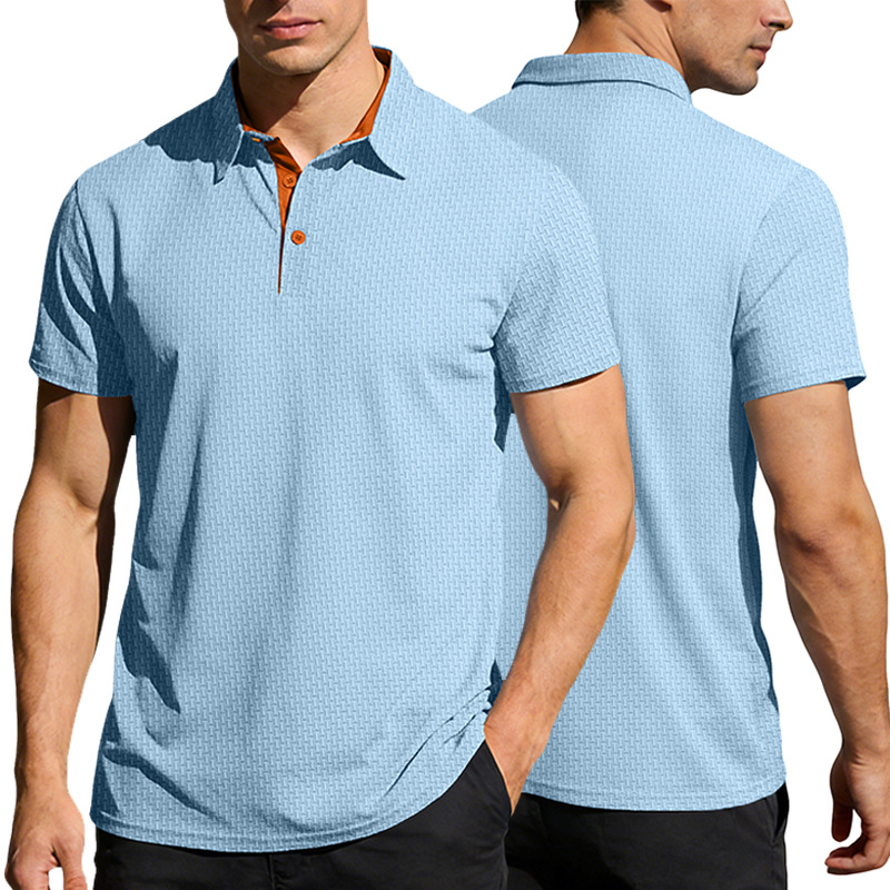 ๐ LIMITED-TIME 50% OFF! โจ Menโs Textured Collared Shirt โ Breathable, Moisture-Wicking, Modern Accent ๐ฟ