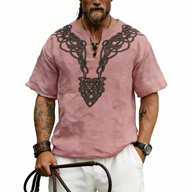Men's Vintage Short-Sleeve Shirt