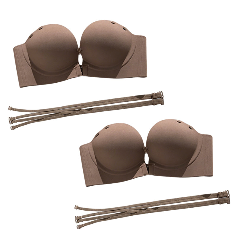 Women's Seamless Front Buckle Push Up Bra