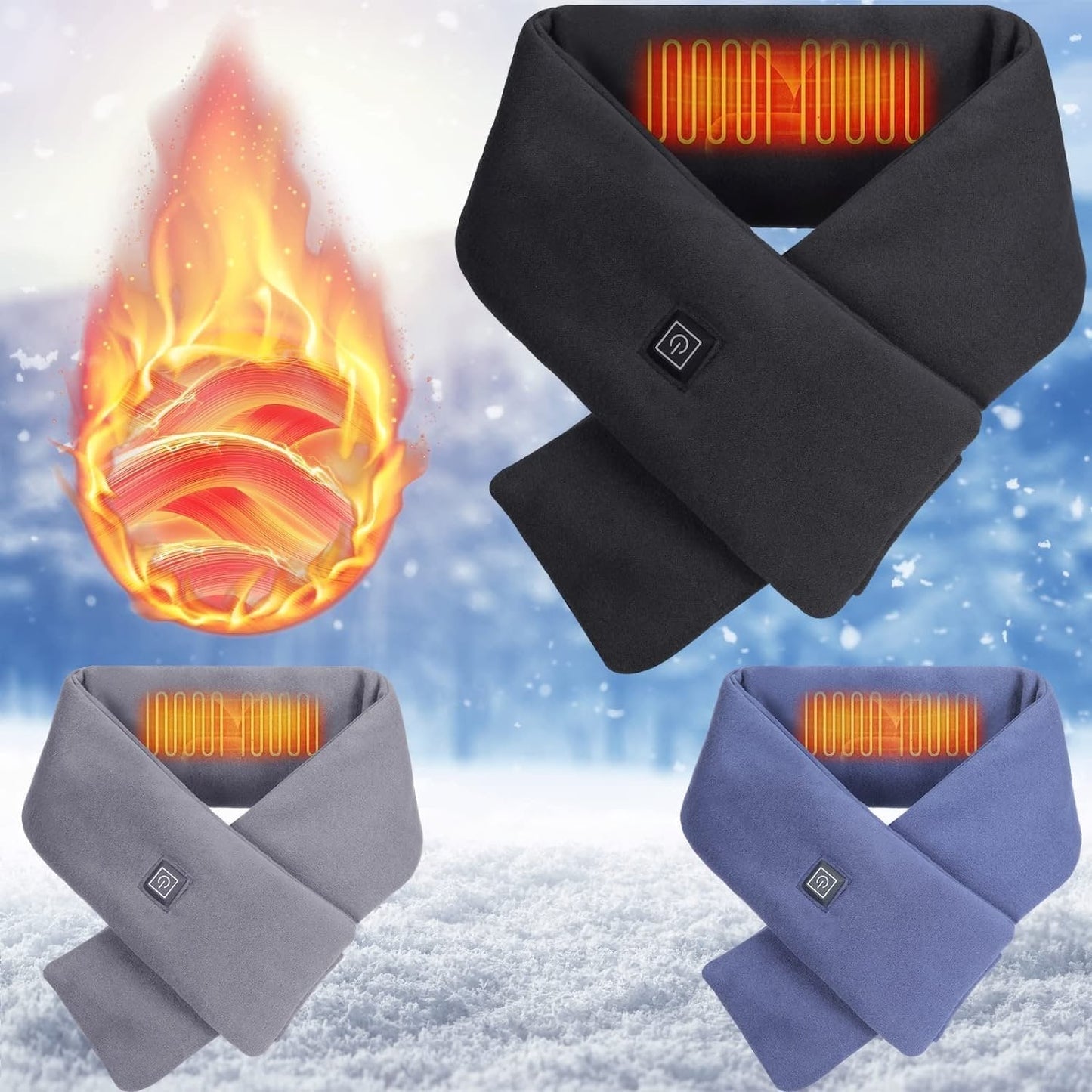 (Christmas Gift-50% OFF) Intelligent Electric Heating Scarf For Family