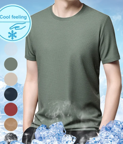 T-shirt à tissage de gaufres respirants