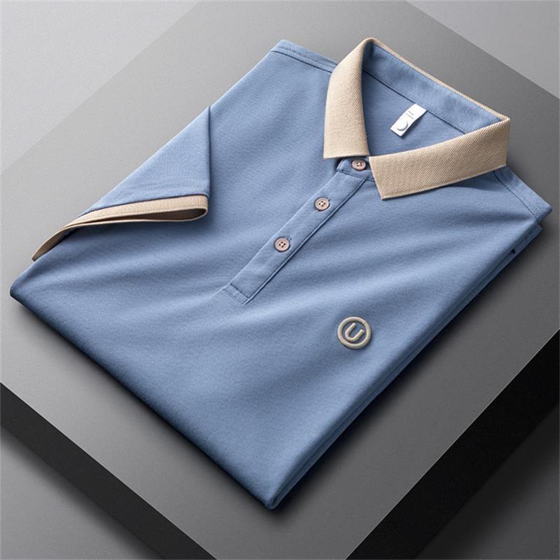 Men's Casual Embroidery Lapel Short Sleeves(50% OFF)