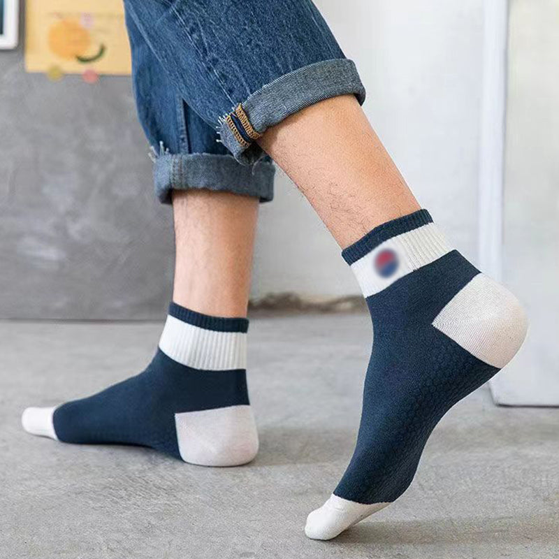 Pièces de chaussettes respirantes antibactériennes pour hommes