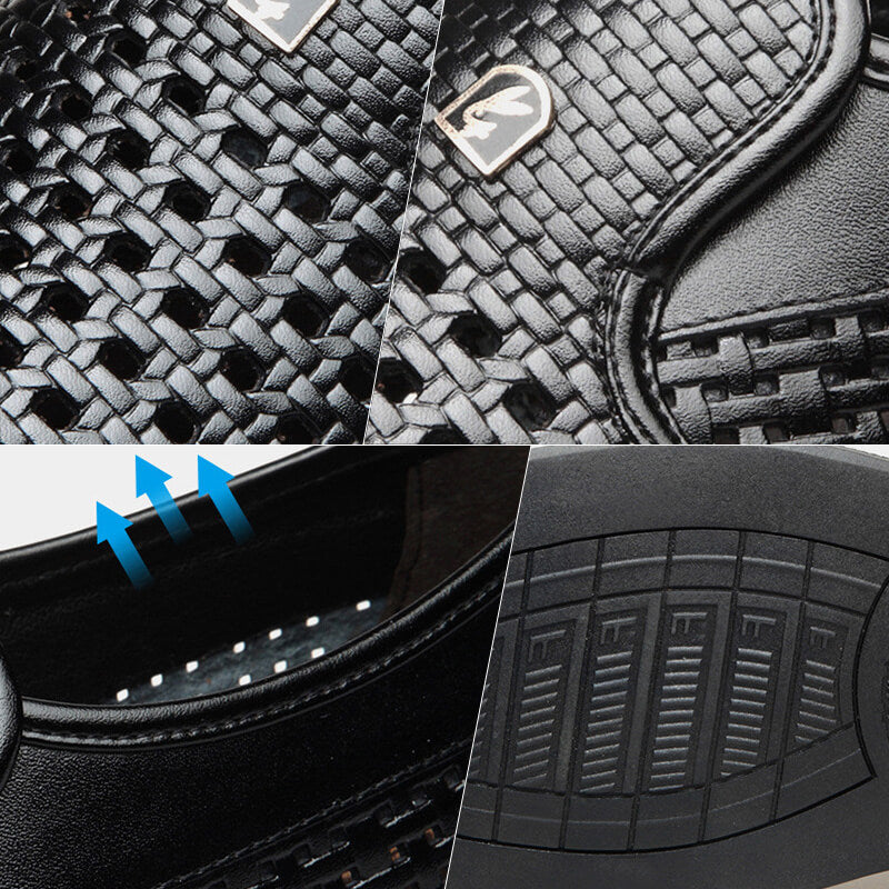 Anti slip soft soled men's elevated sandals
