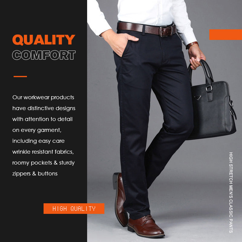 Pantalons classiques de High Stretch Men (Promotion à durée limitée-40% de réduction)