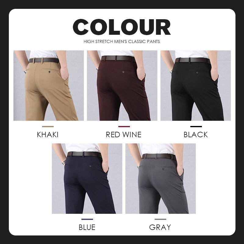 Pantalons classiques de High Stretch Men (Promotion à durée limitée-40% de réduction)
