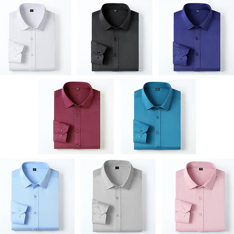 (Halloween Christmas Hot Sale) Men\'s Wardrobe essentials ✨Stretch Non-iron Anti-wrinkle Shirt