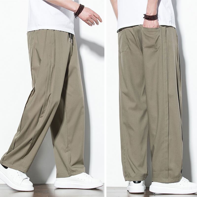 Harlan Retro Loose Fitting Pants(50% OFF)