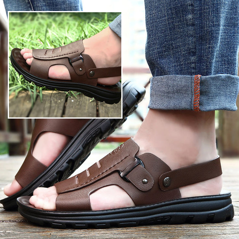 Men's Massage Soft Sole Anti-slip Sandals With 2 Ways To Wear(50% OFF)