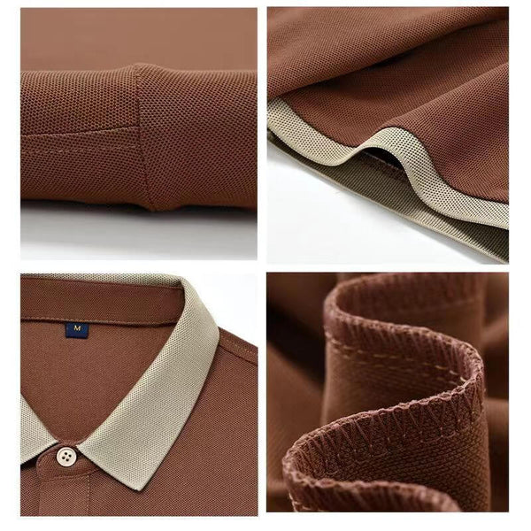 Men's Casual Embroidery Lapel Short Sleeves(50% OFF)