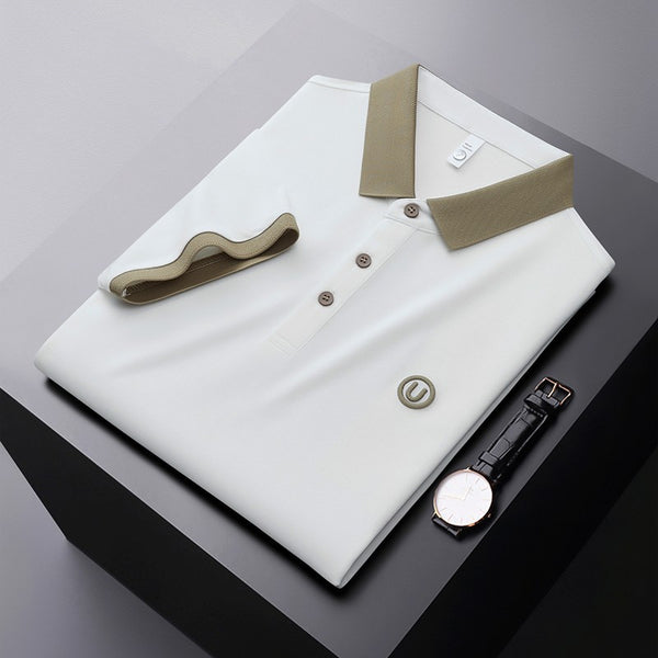 Men's Casual Embroidery Lapel Short Sleeves(50% OFF)