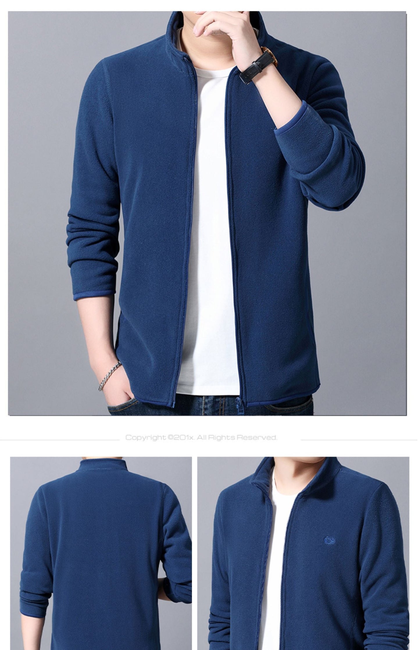 🎅【A Warm Gift in Winter】 Men's Lightweight Full Zip Outdoor Casual Soft Fleece Jacket