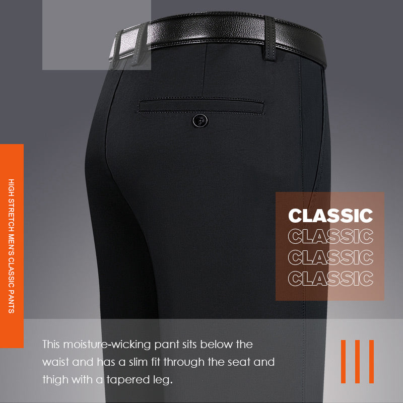 Pantalons classiques de High Stretch Men (Promotion à durée limitée-40% de réduction)