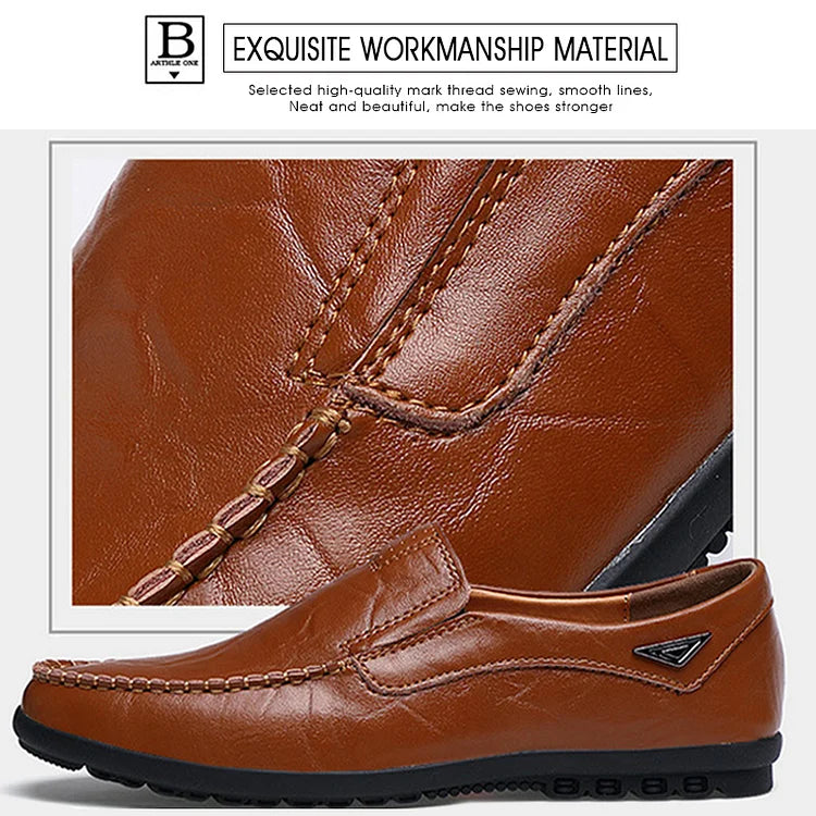 Men's Genuine Leather Loafers Shoes(50% OFF)