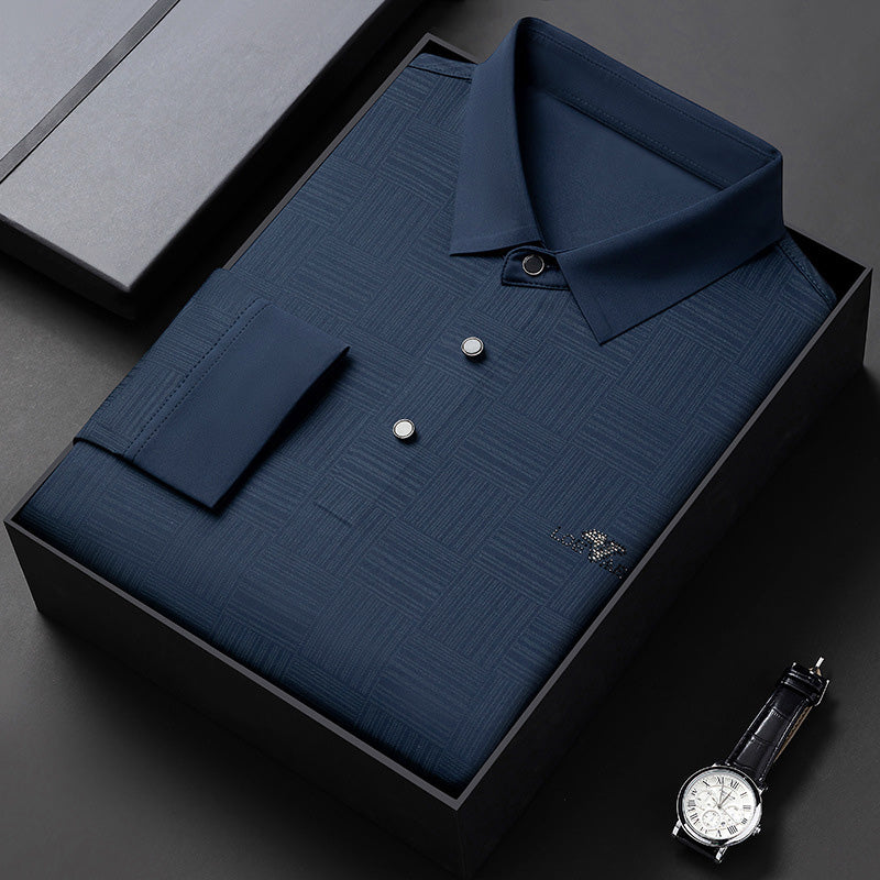 Men's Long Sleeve Wrinkle Free Casual Shirt(50% OFF)
