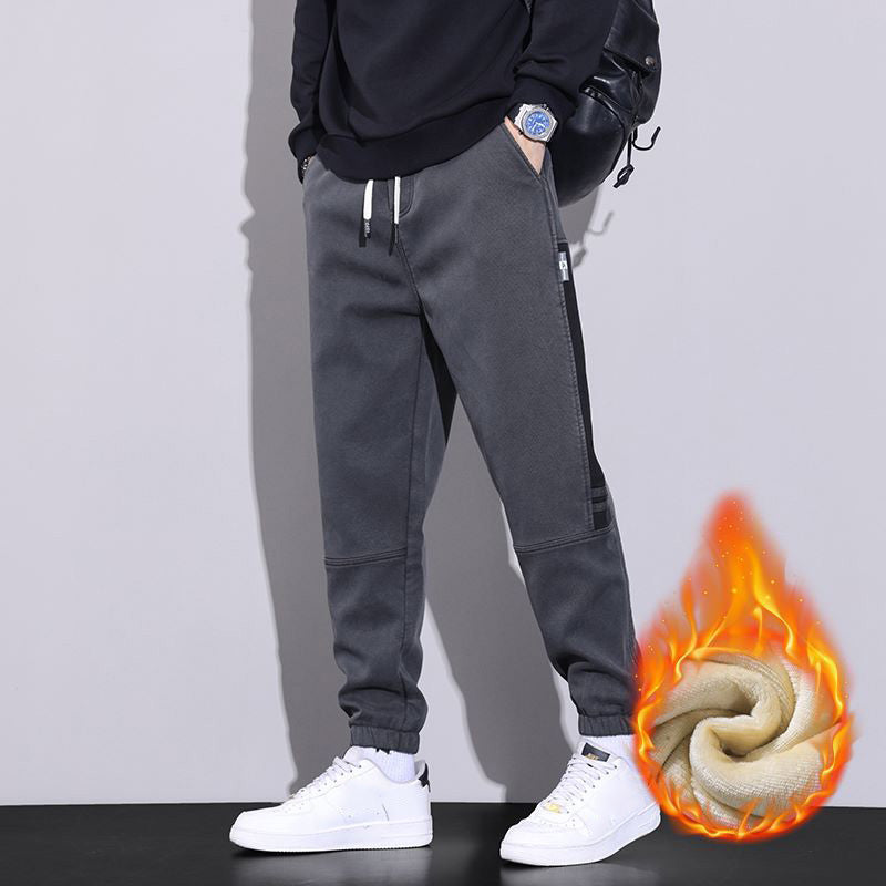 Ideal gift - Men's versatile and comfortable loose-fitting drawstring cargo pants