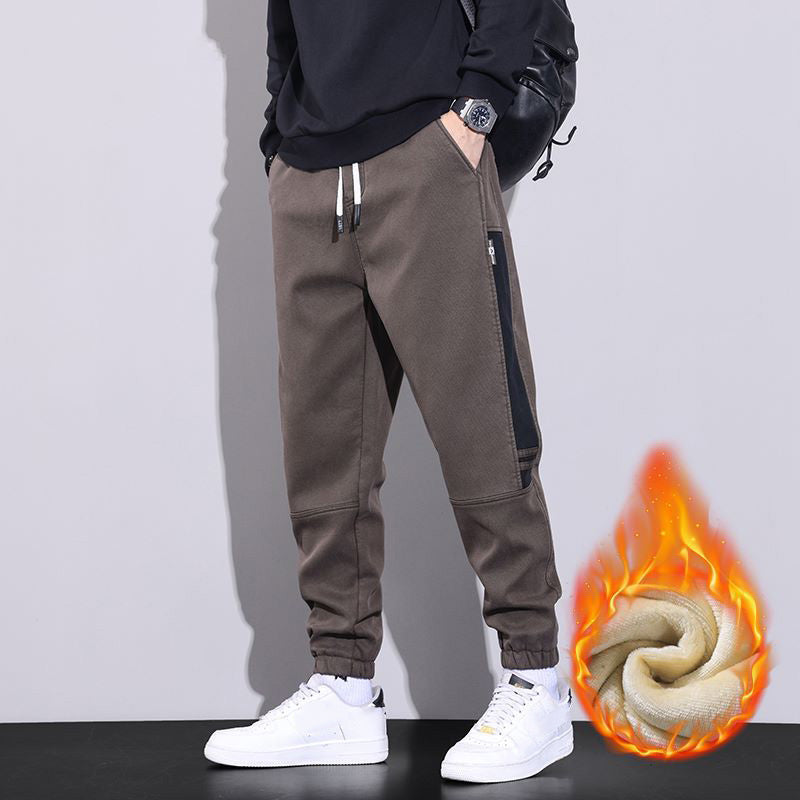 Ideal gift - Men's versatile and comfortable loose-fitting drawstring cargo pants