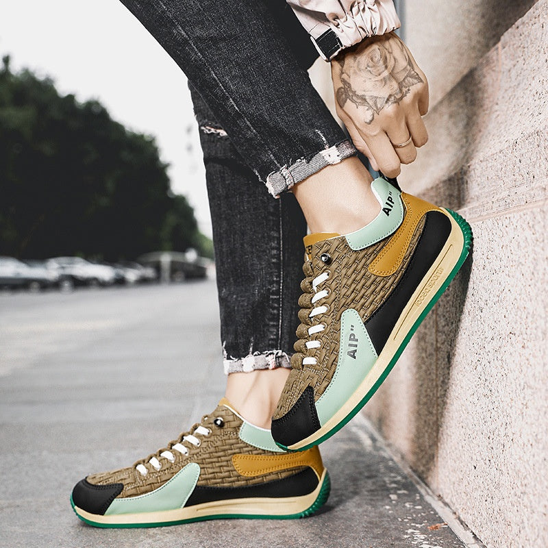 Fashion Casual Color-blocking Men's Shoes(50% OFF)