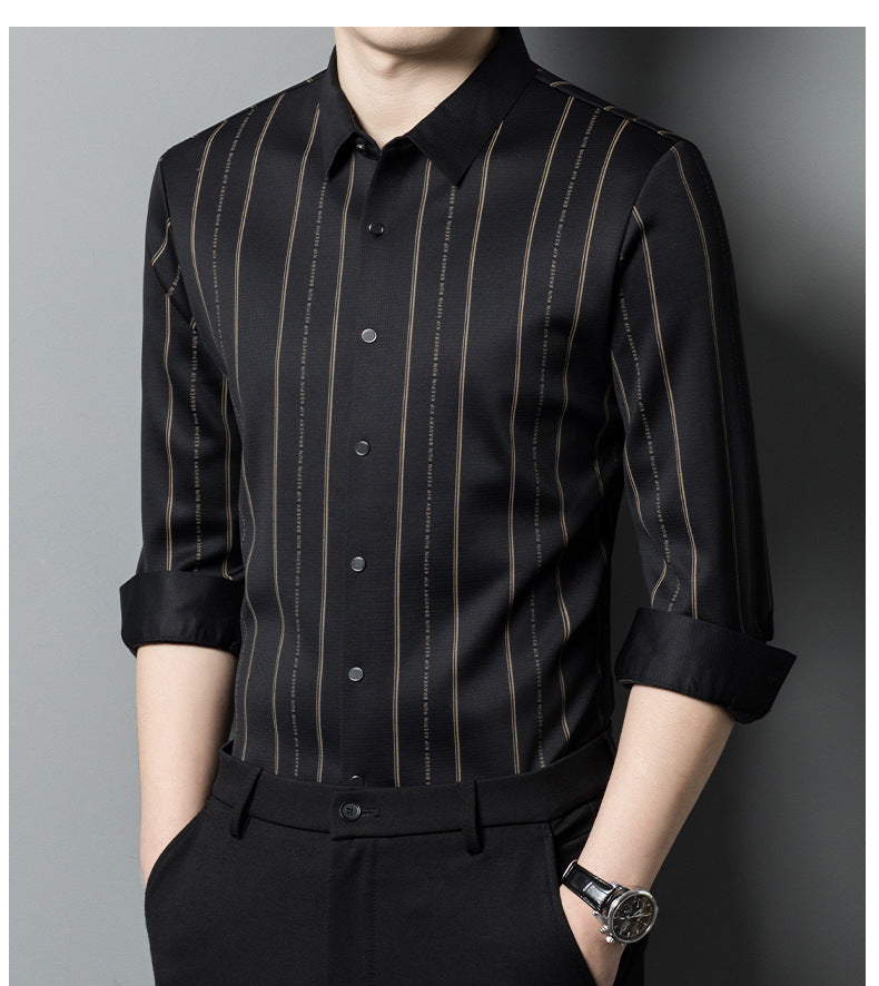 Men's Winter Padded Stretch Wrinkle-Free Shirt(50% OFF)