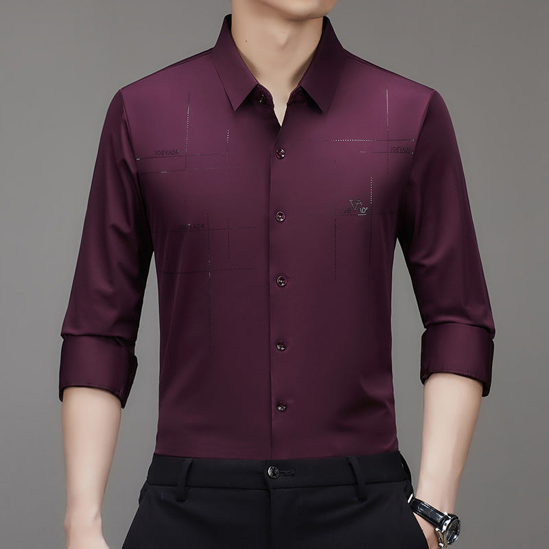 Men's Long Sleeve Wrinkle Resistant Shirt(50% OFF)