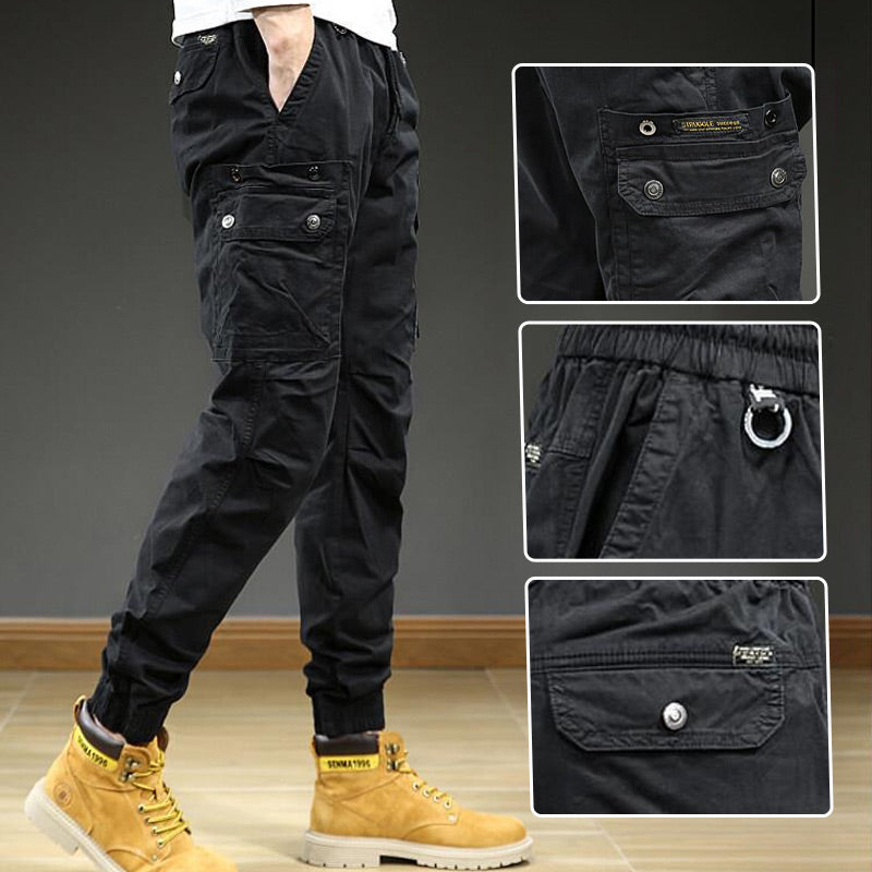 Men's Fashion Casual Multi-Pocket Tapered Sweatpants(50% OFF)