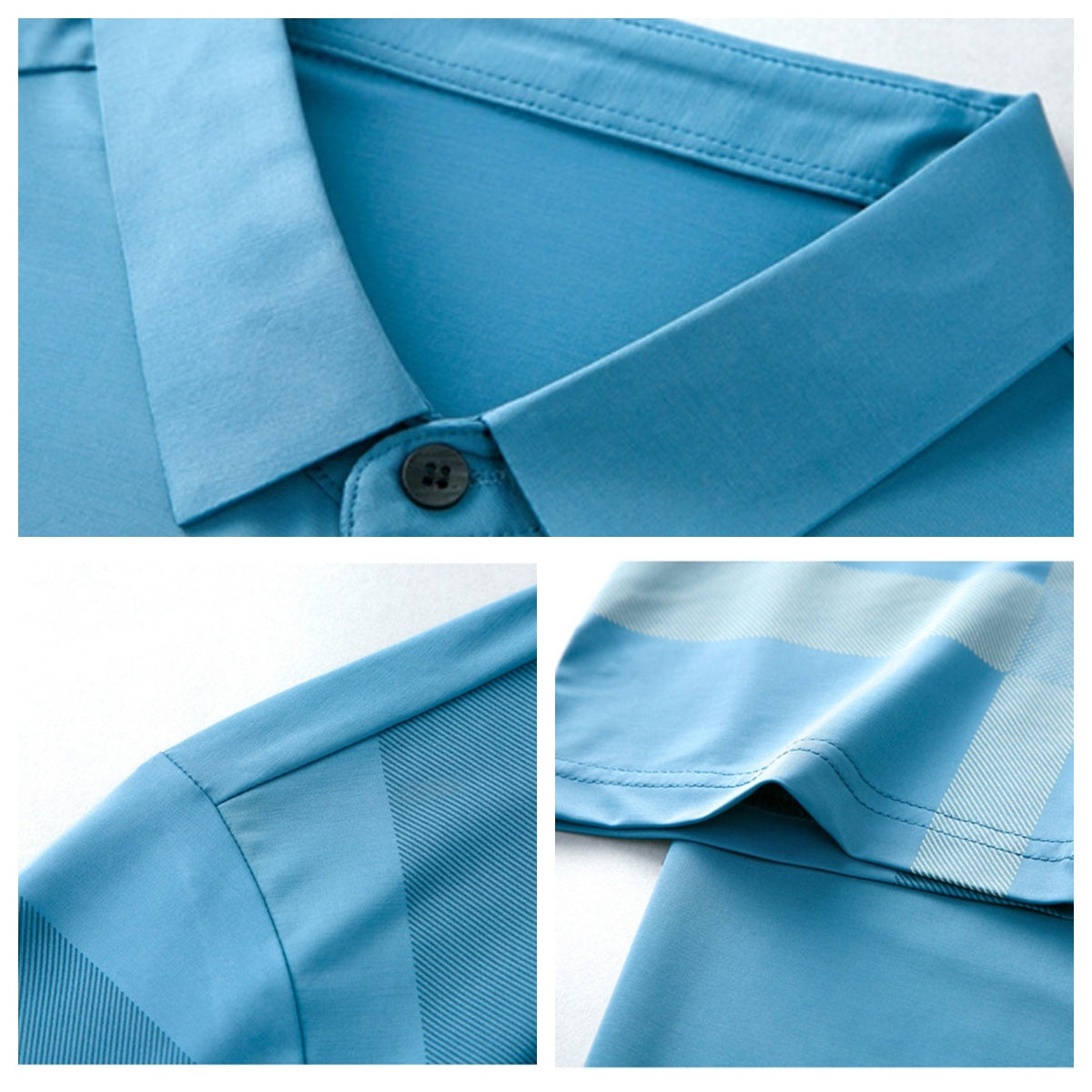 Men's Summer Striped Short Sleeve Lapel Shirt(50% OFF)