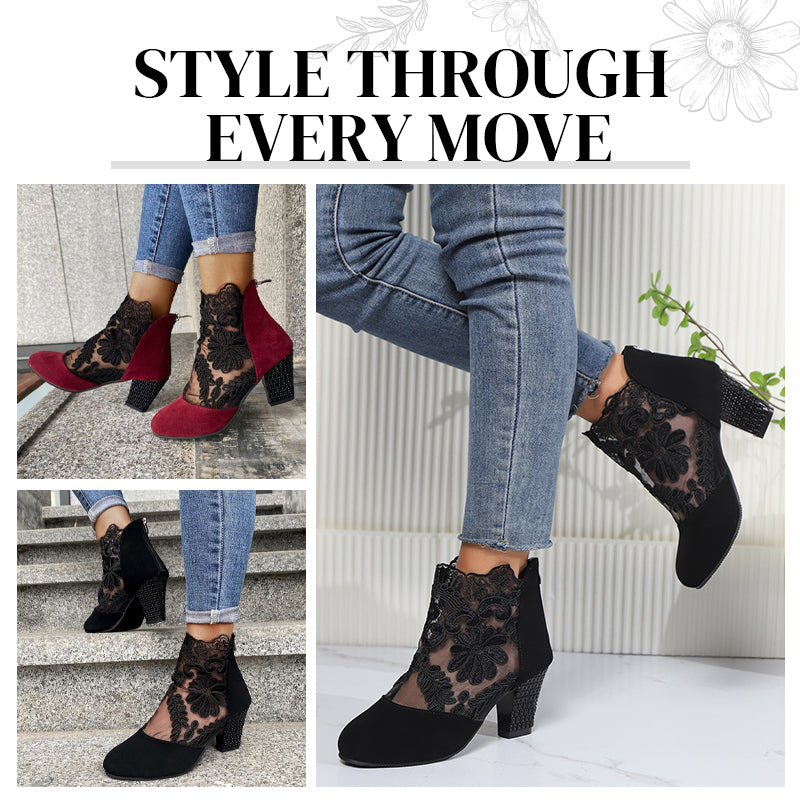 Women's Summer Elegant Lace High Heels