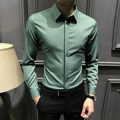 🎁2026 New Arrivals 50% OFF💥Men's Wrinkle-Free Button-Down Shirt