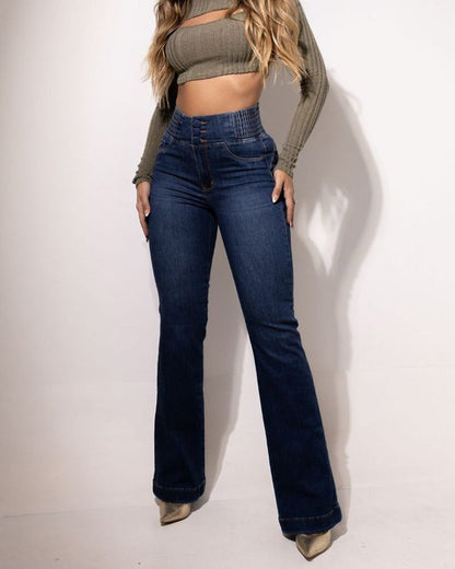 🎁2026 New Arrivals 50% OFF👖Stretch Flare Jeans With A High Waist
