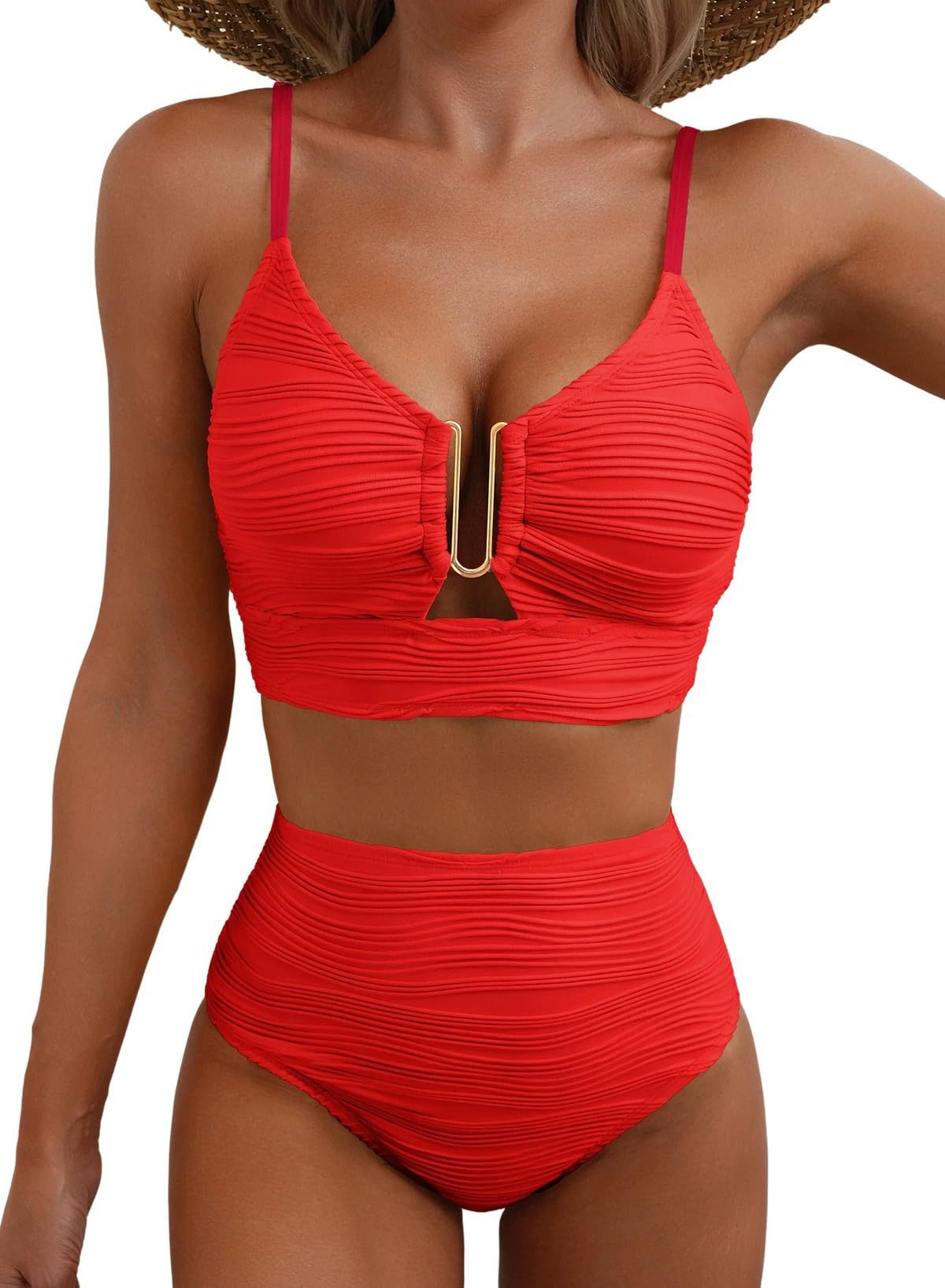 🔥🔥2026 NEW TYPE 50% OFF🎁⚡50K+ SOLD!👙Women's Push Up High Waist Bikini