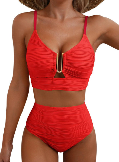 🔥🔥2026 NEW TYPE 50% OFF🎁⚡50K+ SOLD!👙Women's Push Up High Waist Bikini