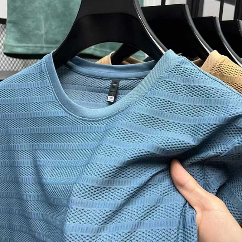 Les t-shirts à l'équipe de maille sec actif pour hommes