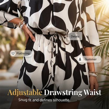 ☀️Women's Off Shoulder Shorts Jumpsuit