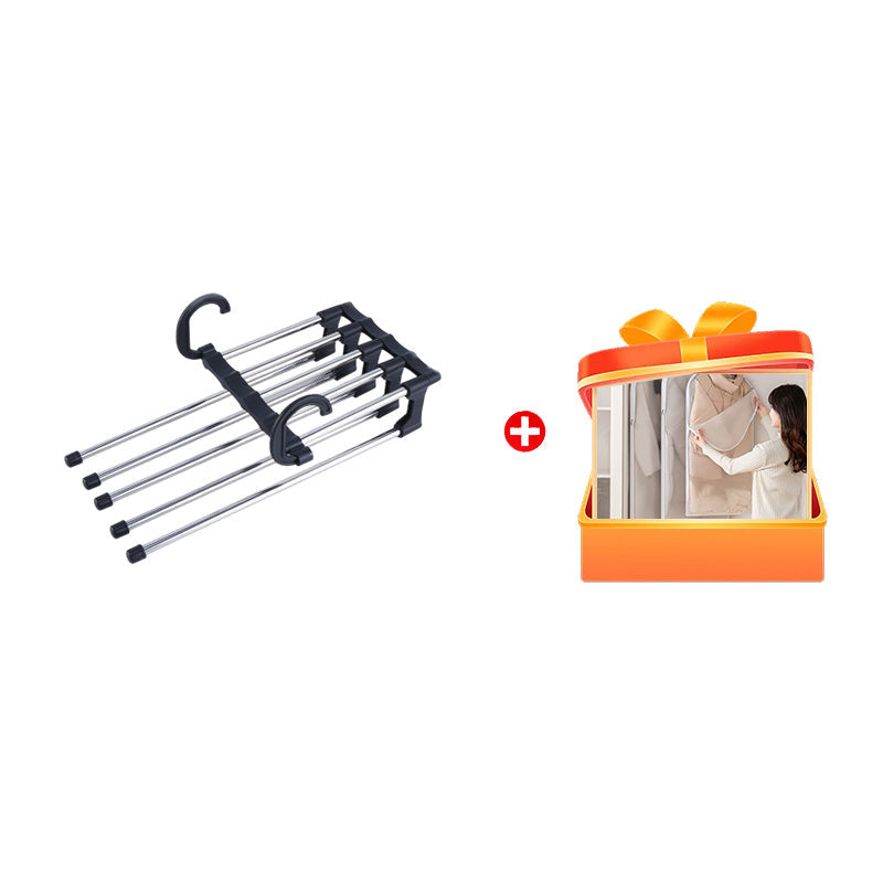 💗Special Offer Now!— Household Multifunctional Telescopic Folding Multi-layer Pants Storage Rack