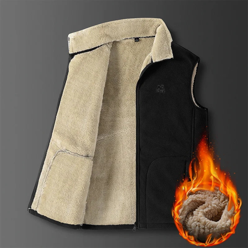 Gilet en laine d'agneau pour hommes
