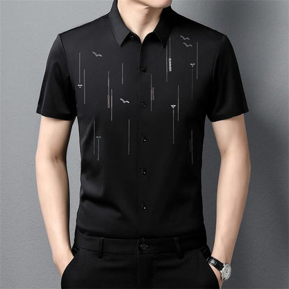 Summer Anti-wrinkle Silk Shirt