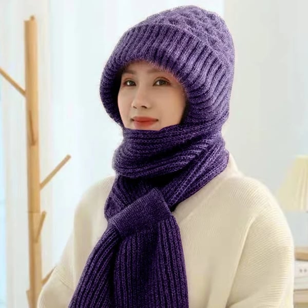 🎄Christmas Sale-50% OFF🎁Winter Versatile Knitted Hooded Scarf For Women