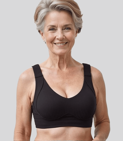 🎁2026 HOT SALE!🎁Huge discount 🔥 💕 Subtle Striped Seamless Bra with W-Support – Comfort & Style!