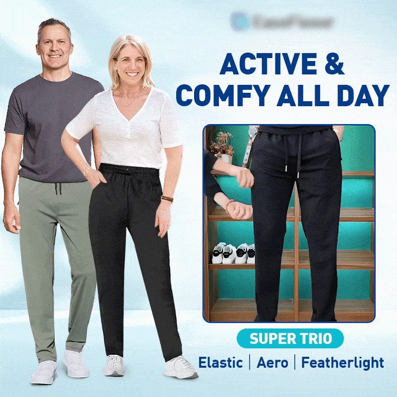 📢⏰Stretch Breathable Straight-Leg Casual Athletic Pants