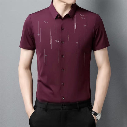 Summer Anti-wrinkle Silk Shirt