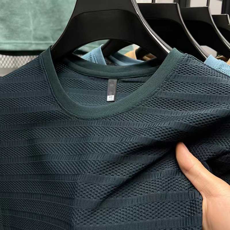 Les t-shirts à l'équipe de maille sec actif pour hommes
