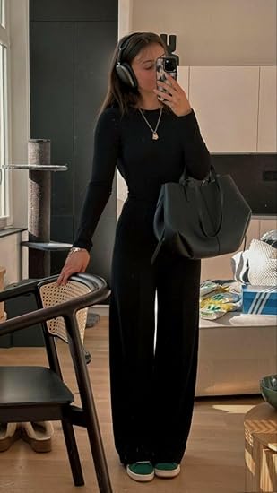 🔥LAST DAY 50% OFF👚2026 Women's Casual Wear Long-Sleeved Loose-Fit Trouser Set 💕