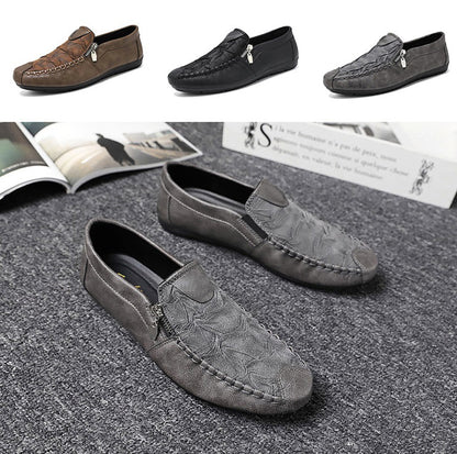 Men's Fashion Soft Printed Leather Shoes