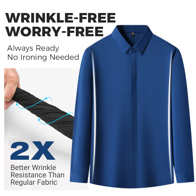 🎁2026 New Arrivals 50% OFF💥Men's Wrinkle-Free Button-Down Shirt