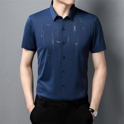 Summer Anti-wrinkle Silk Shirt