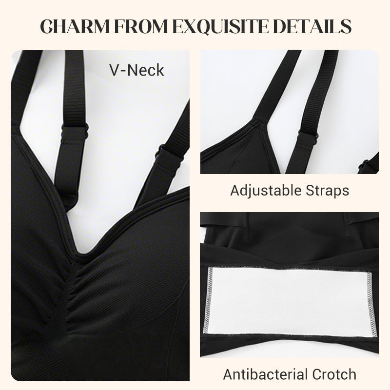 💥2026 Newest Style🔥 Women's Seamless Shaping Bodysuit with Detachable Intimate Panel