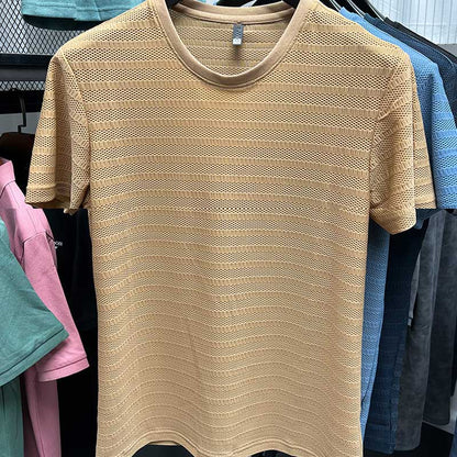 Les t-shirts à l'équipe de maille sec actif pour hommes