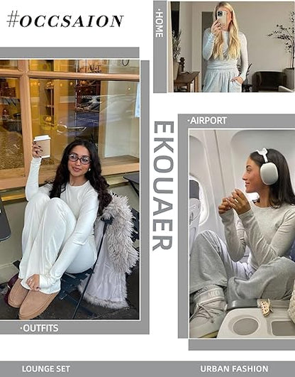 🔥LAST DAY 50% OFF👚2026 Women's Casual Wear Long-Sleeved Loose-Fit Trouser Set 💕