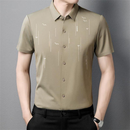 Summer Anti-wrinkle Silk Shirt